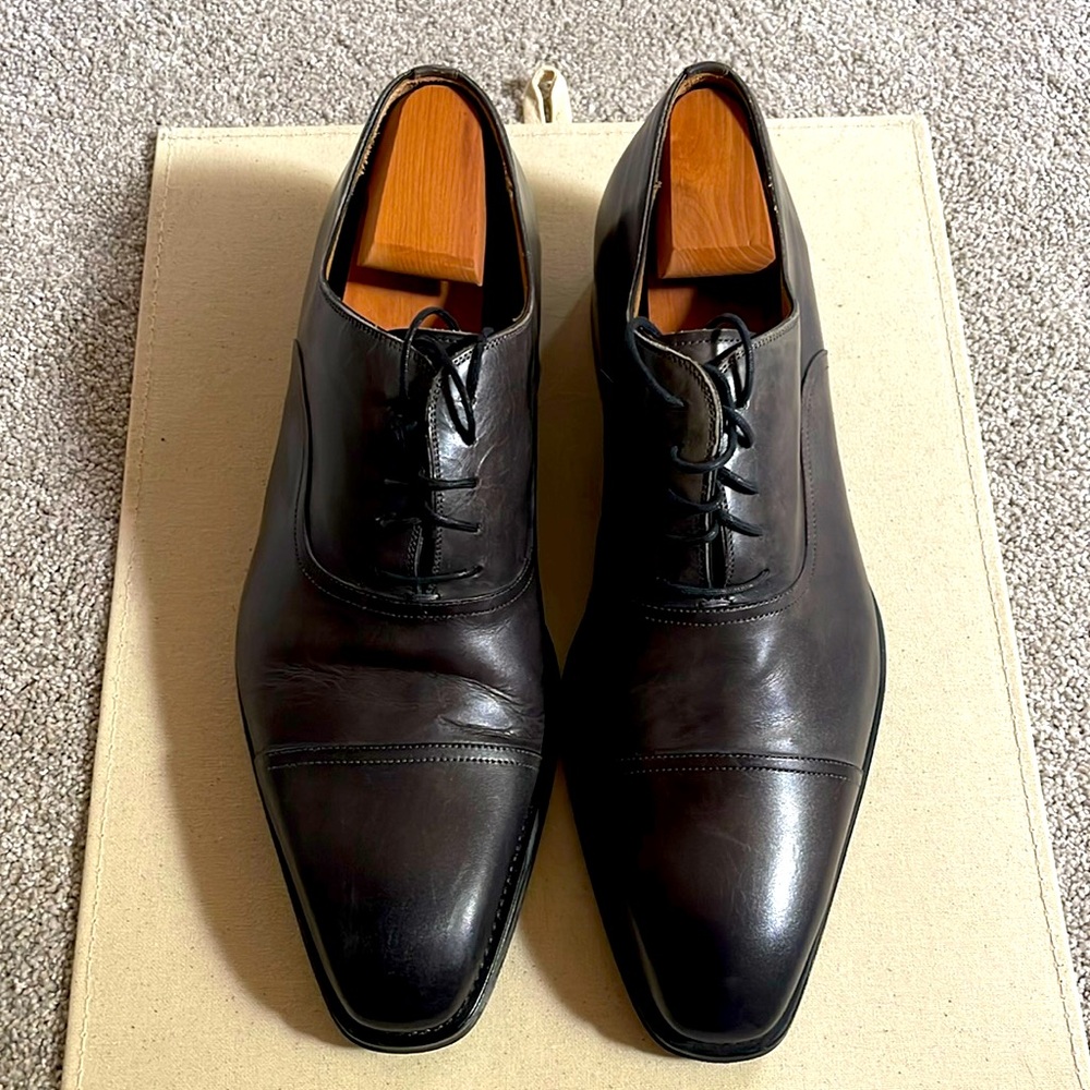 Men’s Magnanni gunmetal Gray Dress Shoes